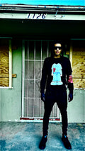 Headless black double layered long sleeve