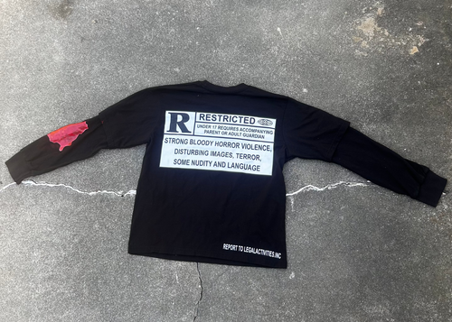 Headless black double layered long sleeve